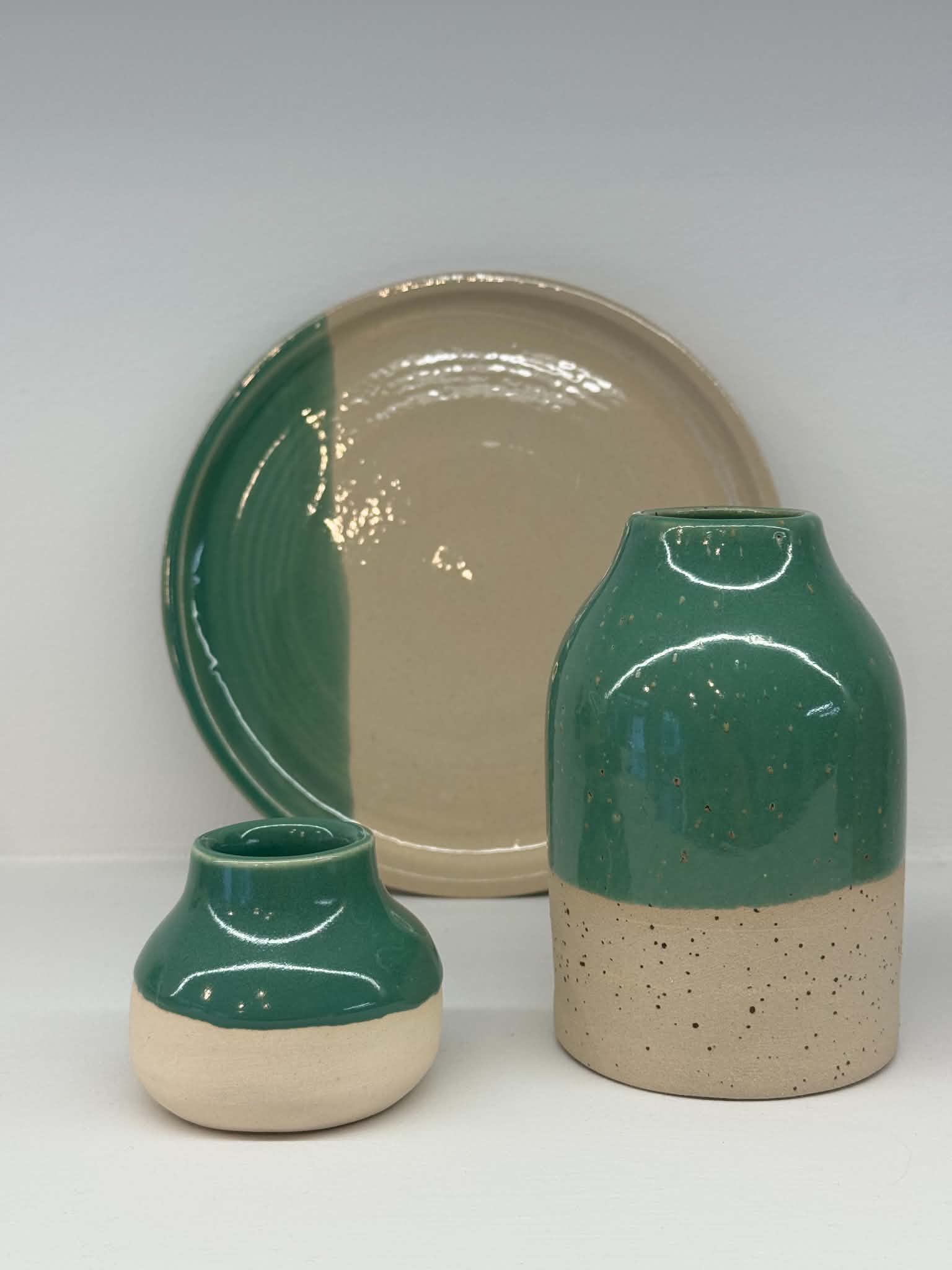 Green Ceramic Set - Table Setting