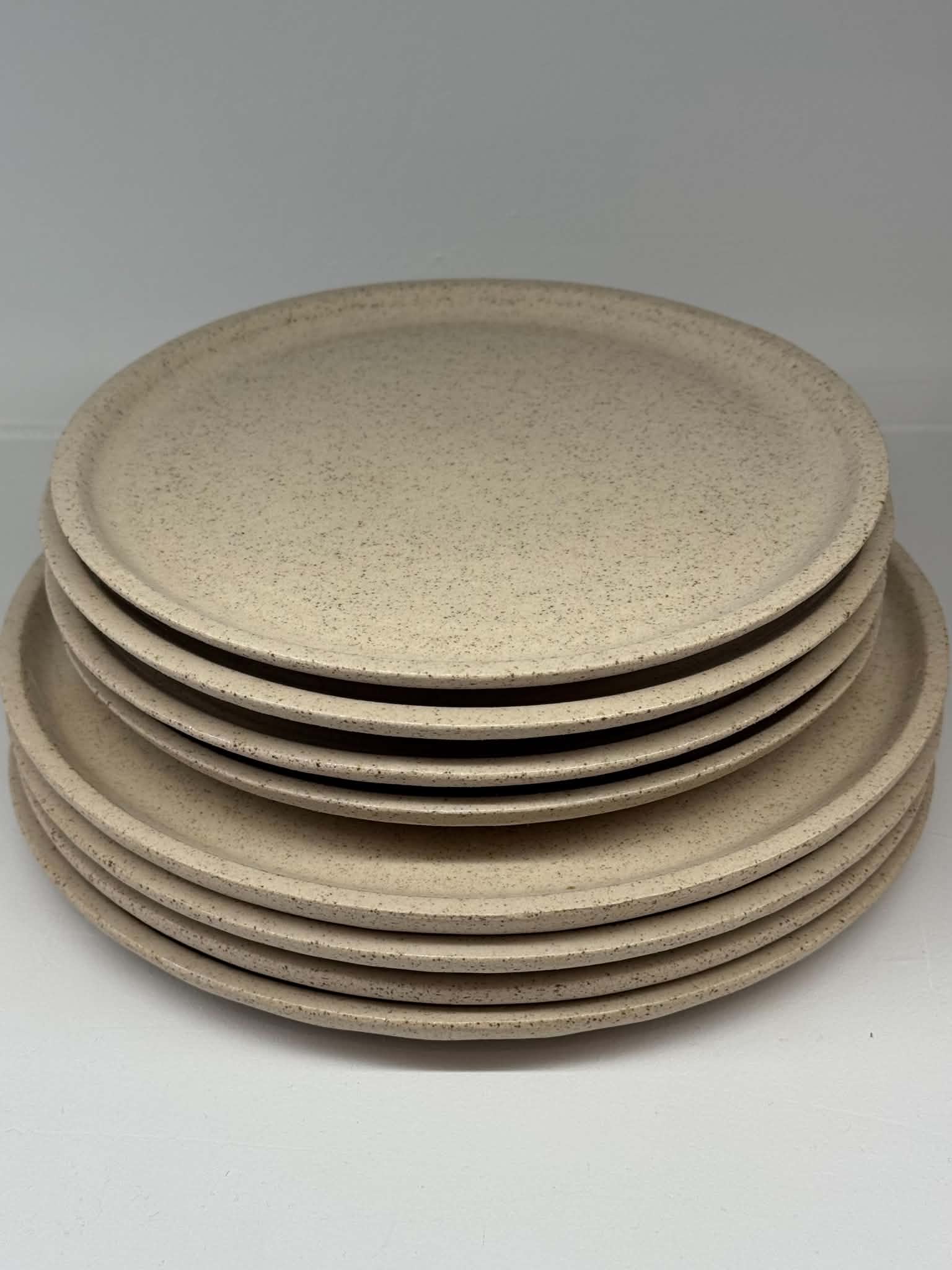 Earthy Raw Clay Plates - Table Setting